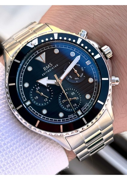 Rms Romanson 2 Yıl Garantili Çelik Kordon Çelik Kasa 5 Atm Suya Dayanıklı Erkek Kol Saati AG1503.01 fiyatları
