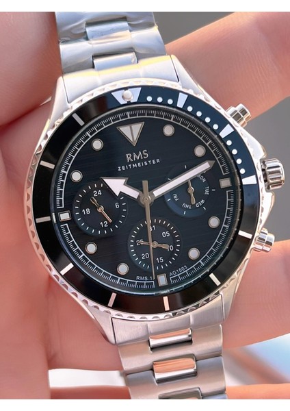 Rms Romanson 2 Yıl Garantili Çelik Kordon Çelik Kasa 5 Atm Suya Dayanıklı Erkek Kol Saati AG1503.01 fırsatları