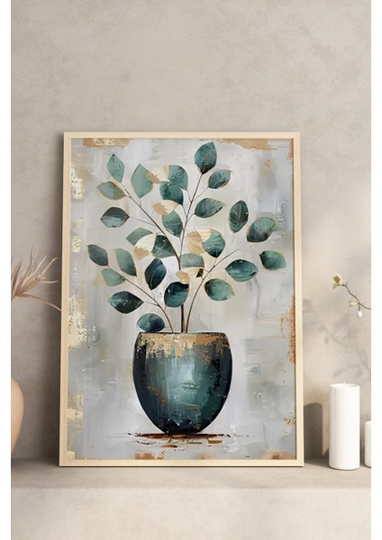 🌿 Çerçeveli 3’lü Dekoratif Bitki Tabloları | Modern Saksı Bitkileri Uv Baskılı Mdf Set🌿 CRV1112 23 x 32 modelleri