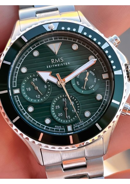 Rms Romanson 2 Yıl Garantili Çelik Kordon Çelik Kasa 5 Atm Suya Dayanıklı Erkek Kol Saati AG1503.02 fırsatları