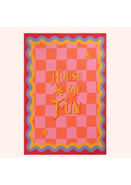 Moda Jakarlı Örme Akrilik Koltuk Şalı 130x170 Cm Renkli