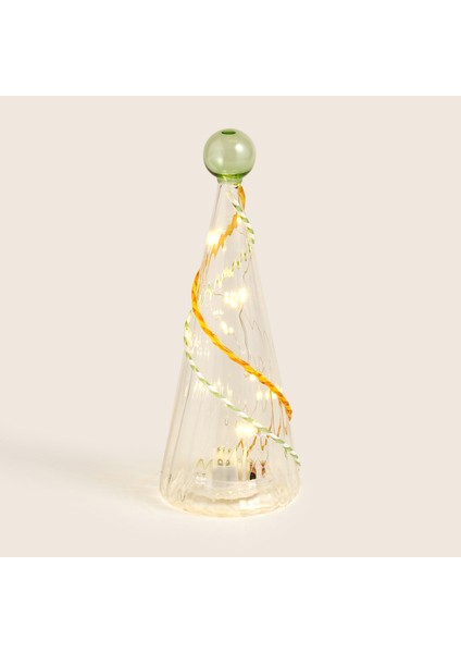 Henan Borosilikat Cam Dekoratif Aydınlatma 20 cm Şeffaf - Sarı fiyatları