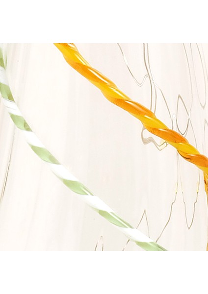 Henan Borosilikat Cam Dekoratif Aydınlatma 20 cm Şeffaf - Sarı fırsatları