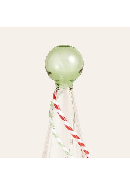 Henan Borosilikat Cam Dekoratif Aydınlatma 23 cm Şeffaf- Kırmızı modelleri