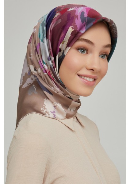 Nostalji Serisi Sura Ipek Eşarp 8651DS-32