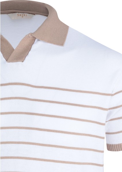 Vizon Regular Fit Apaş Yaka Pamuklu Tişört fiyatları