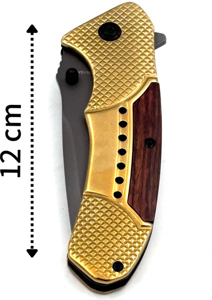 Kamp Outdoor Mtech Sarı Çakı 20,5 cm Kemer Aparatlı Kilitli 213GR