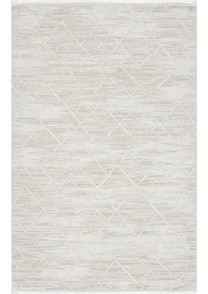 Asya Bej Halı Akrilik Halı Yumuşak Dokulu Salon Oturma Odası Yatak Odası Halısı 522