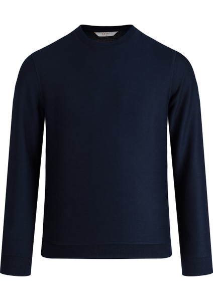 Lacivert Regular Fit Bisiklet Yaka Sweatshirt modelleri