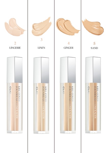 Yoğun Kapatıcılık Sağlayan Concealer CLIO Kill Cover Founwear Concealer (2 Lingerie)