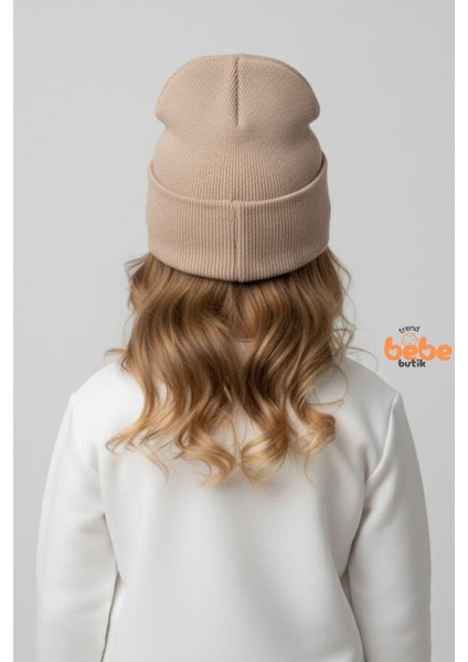 Peluş Ayıcık Detaylı Kız Çocuk Triko Bere – Yumuşak Triko Kışlık Şapka | Pamuklu Örgü Beanie Modeli fırsatları