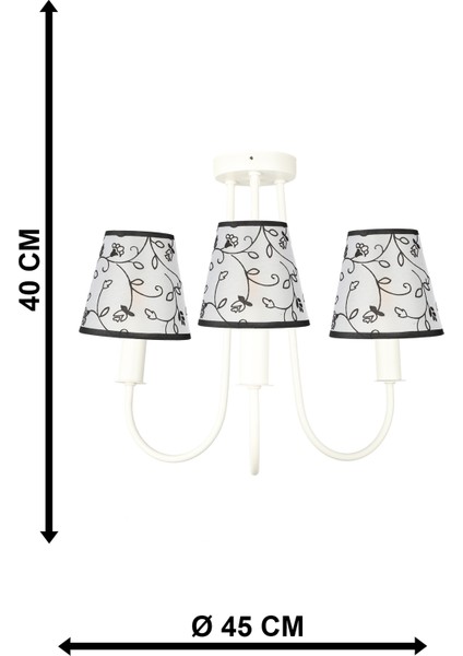 Elina 3.lü Avize Beyaz No:01 fırsatları