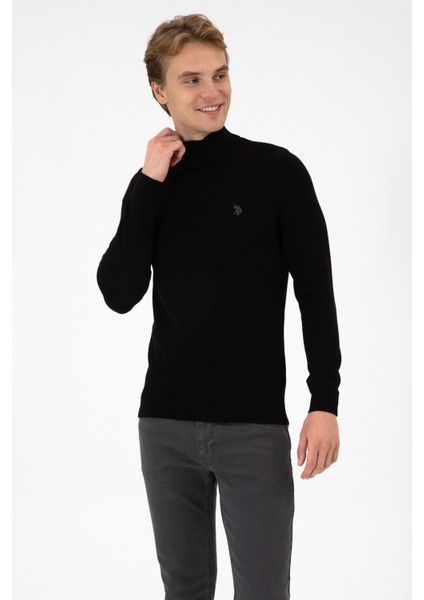 Erkek Siyah Kazak /triko 50313712-VR046 modelleri