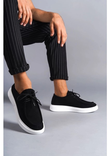 SLW170 Tornado Bağcıklı Süet Erkek Günlük Spor Klasik Ayakkabı Sbt - Siyah fiyatları