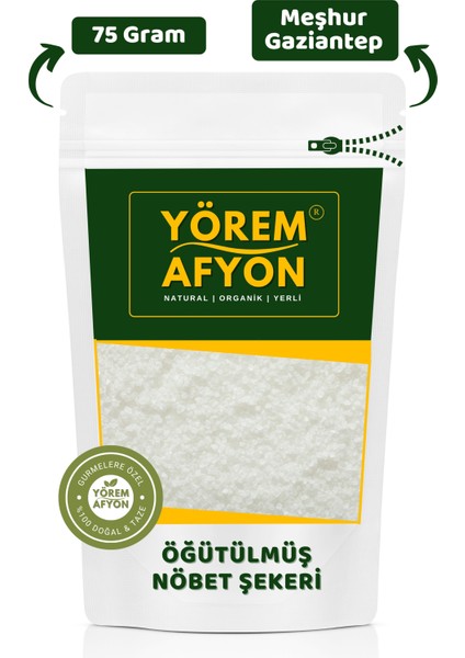 Yörem Afyon Gaziantep Yöresinden Işlem Görmemiş Taze Çekim Öğütülmüş Nöbet Şekeri Tozu, Polat Şekeri | 75GR.