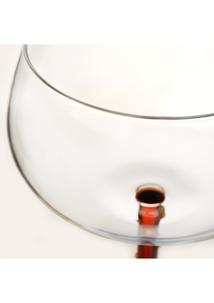 Henan Borosilikat Cam Kadeh 370 ml Şeffaf - Mavi modelleri