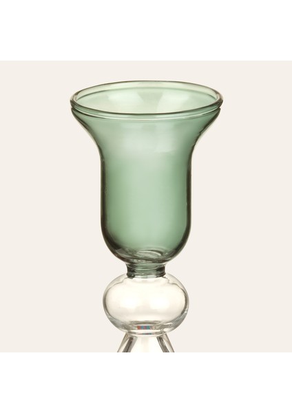 Henan Borosilikat Cam Şamdan 22 cm Yeşil fiyatları