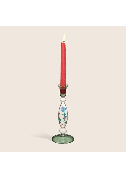 Henan Borosilikat Cam Şamdan 22 cm Yeşil fırsatları