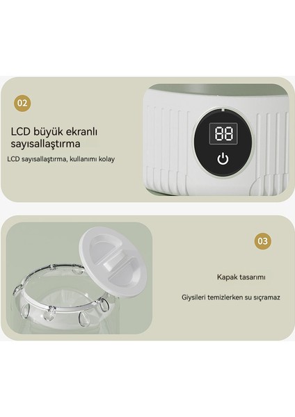 Mini Öğrenci Yurdu Taşınabilir Tam Otomatik Iç Çamaşırı, Çorap ve Külot Küçük Çamaşır Makinesi (Yurt Dışından) modelleri
