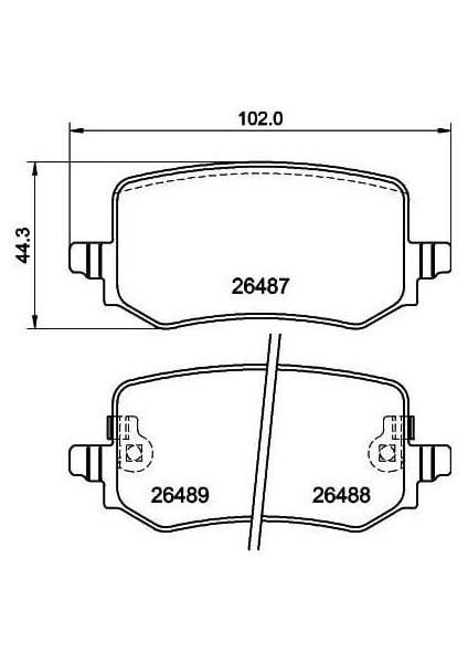 Fren Balata Arka Ikazlı Hyundaı Tucson Iv 2020-/ Kıa Sportage V 2020- 58302-N7A60