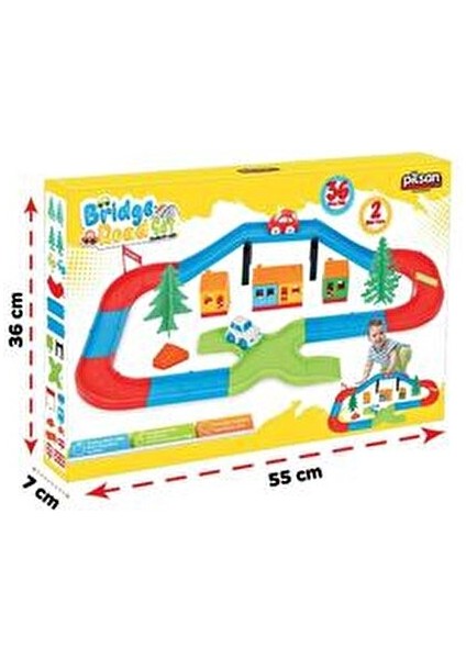 Köprülü Yol Seti 35 Parça Kız ve Erkek Çocuklar İçin Eğlenceli Oyun Seti indirimleri