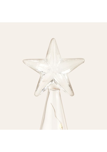 Henan Borosilikat Cam Dekoratif Aydınlatma 24 cm Şeffaf- Kırmızı modelleri