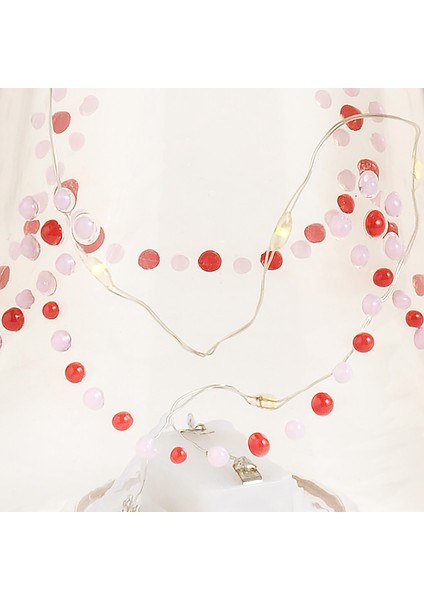 Henan Borosilikat Cam Dekoratif Aydınlatma 24 cm Şeffaf- Kırmızı fırsatları