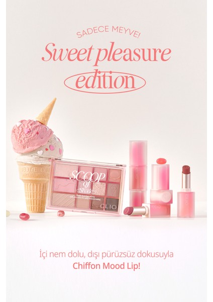 Yumuşak Dokulu, Hafif Mat Görünüm Sunan Ruj CLIO Chiffon Mood Lip (10 Fig Millefeuille)