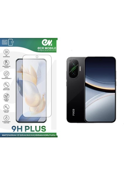 Poco F7 5g ile Uyumlu Mat 9h Nano Ekran Koruyucu Parmak Izi Bırakmaz