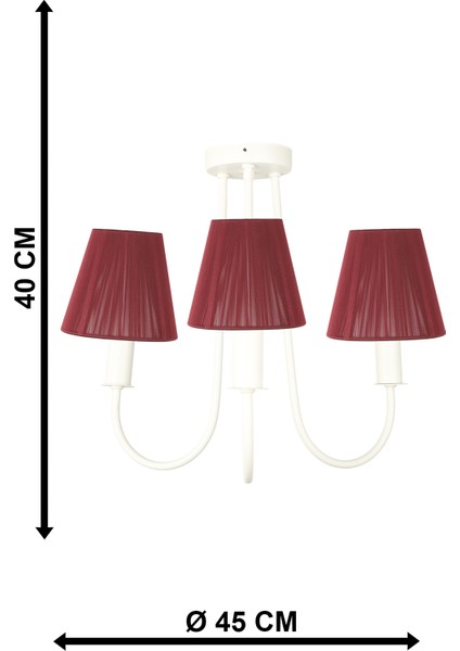 Elina 3.lü Avize Beyaz No:02 fırsatları