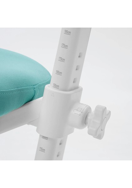 Mıcke Çocuk Çalışma Masası ve Sandalyesi Beyaz Turkuaz Dagnar