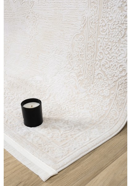 Vista Krem Halı Akrilik Halı Yumuşak Dokulu Salon Oturma Odası Yatak Odası Halısı 5122 indirimleri