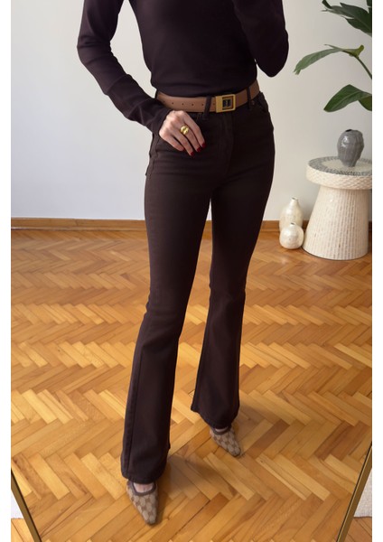 Marka Model Ispanyol Jean- Kahverengi fiyatları