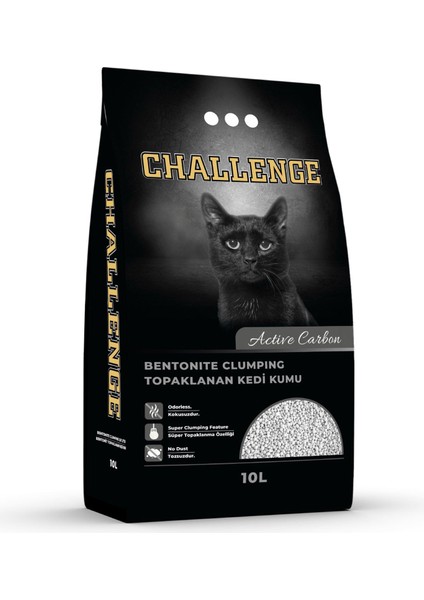Aktif Karbonlu Bentonit Kedi Kumu 10 Lt