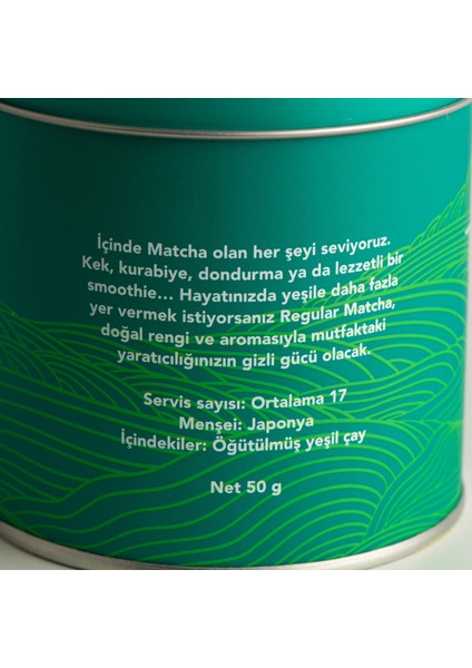 Matcha Regular Japon Yeşil Çay Tozu 50 gr indirimleri