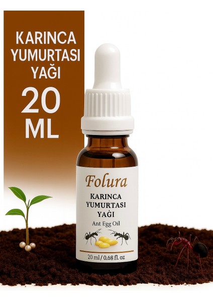 Karınca Yumurtası Yağı Tüy Azaltıcı ve Tüy Dökücü Doğal Yağ 20ml