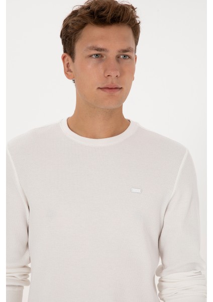 Erkek Ekru Sweatshirt 50316390-VR184 fiyatları