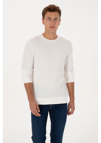 Erkek Ekru Sweatshirt 50316390-VR184 modelleri