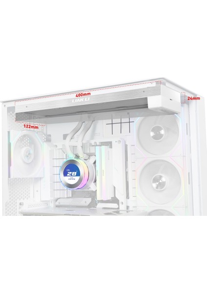 Hydro-Shift Iı Lcd-C 360 Beyaz Fansız Işlemcı Sıvı Soğutucu (G89.GHS2LCD36W.00) modelleri