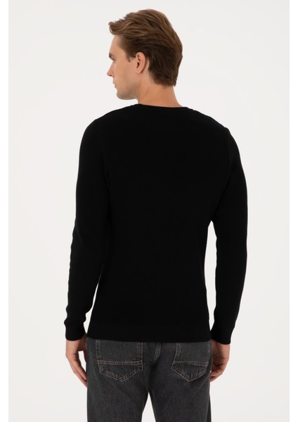 Erkek Siyah Kazak /triko 50313667-VR046 indirimleri