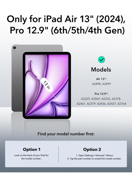 iPad Pro 13 M4-M5 (2024) Rebound Kılıf fiyatları