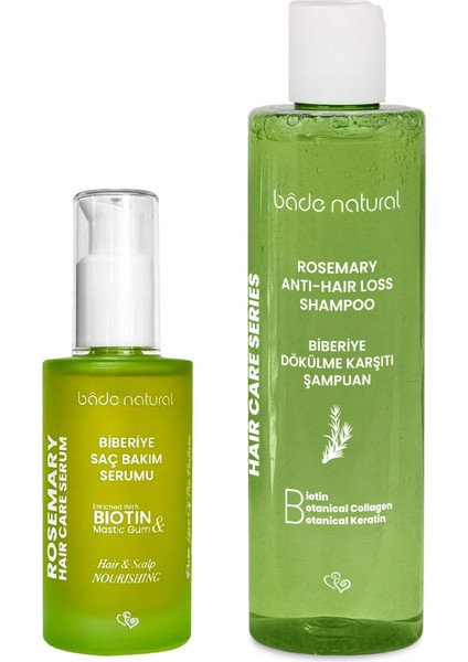 Biberiye Dökülme Karşıtı ve Güçlendirici Yoğun Saç Bakım Seti