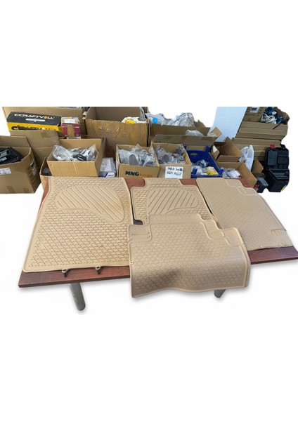 Honda Vtec 2001-2006 Model Uyumlu Bej Renkli Kauçuk Paspas