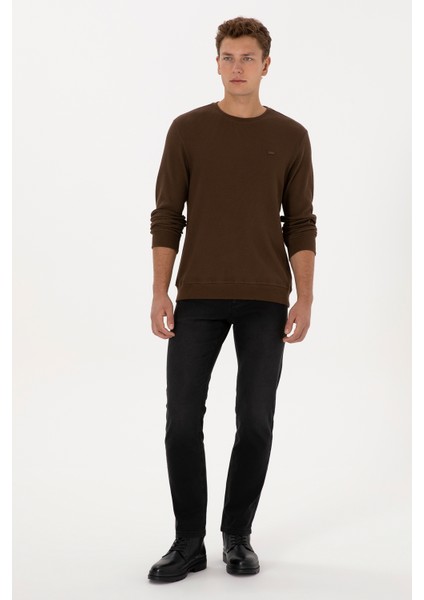 Erkek Kahverengi Sweatshirt 50316390-VR029 fırsatları