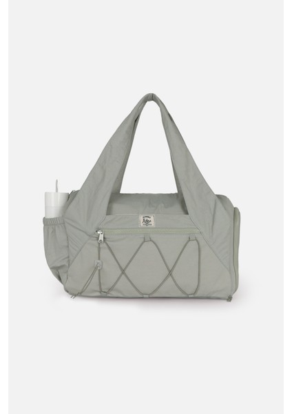 Kadın Spor ve Yoga Çantası – Çok Cepli, Ayakkabı Bölmeli, Lastik Detaylı, Fermuarlı Ön Cep