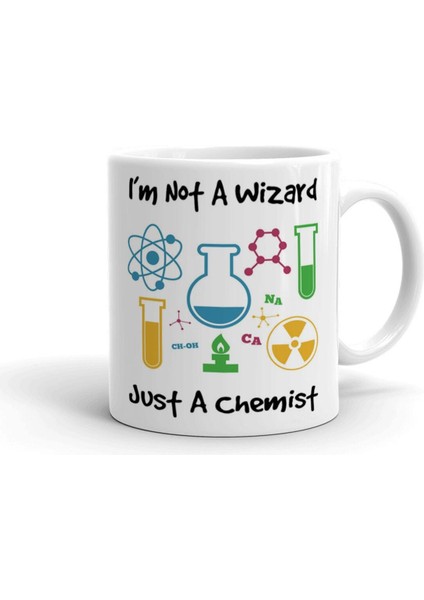 Kimyager Laborant Temalı Ithall Porselen Seramik Kupa Bardak