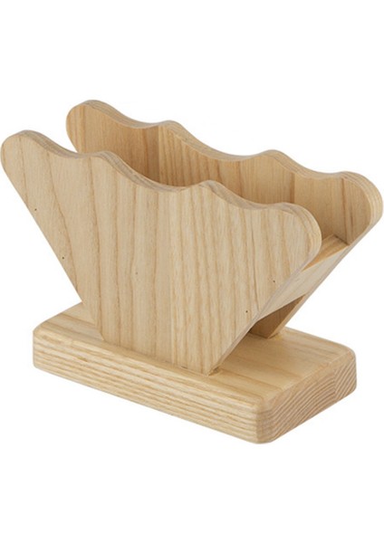 Santkuee Bambu Ahşap Kahve Filtresi Tutucu Dağıtıcı Filtre Kağıdı Raf Sergileme Rafı Depolama Filtreleme Kağıt Depolama Rafı 7 cm (Yurt Dışından)