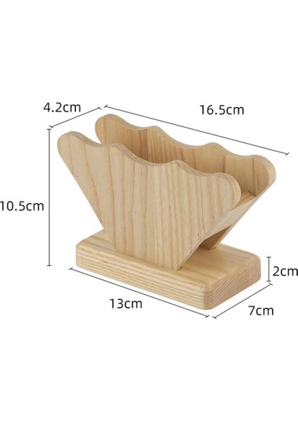 Santkuee Bambu Ahşap Kahve Filtresi Tutucu Dağıtıcı Filtre Kağıdı Raf Sergileme Rafı Depolama Filtreleme Kağıt Depolama Rafı 7 cm (Yurt Dışından) indirimleri