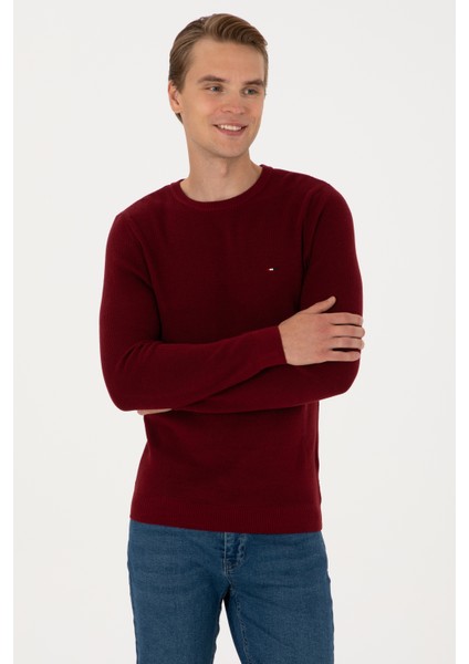 Erkek Bordo Kazak /triko 50313667-VR014 modelleri