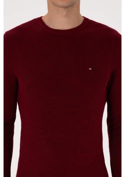 Erkek Bordo Kazak /triko 50313667-VR014